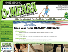 Tablet Screenshot of omearacarpetcleaning.com